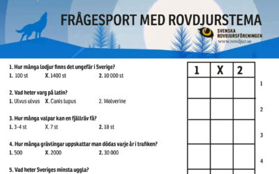 Varsågod – en frågesport om rovdjur att ladda ned!